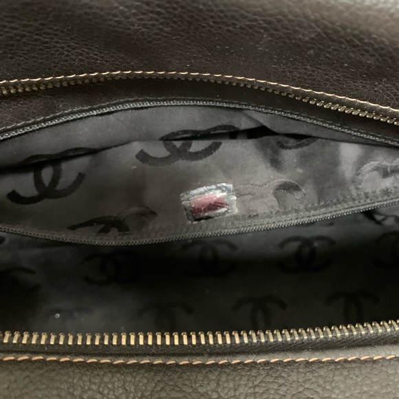 CHANEL Rodeo Chocolate Slouchy Caviar Hobo Oversize Vintage 🤎 Brown Matte Gold - Picture 7 of 16